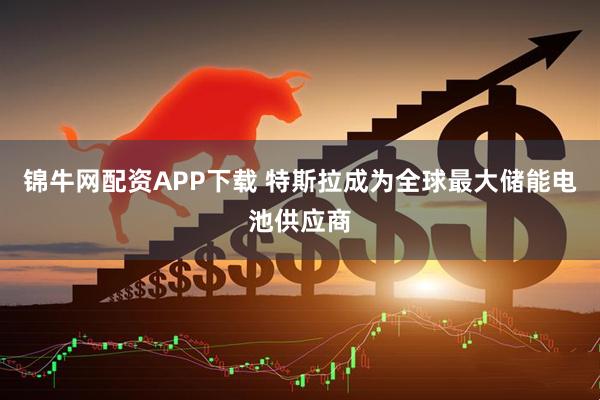 锦牛网配资APP下载 特斯拉成为全球最大储能电池供应商